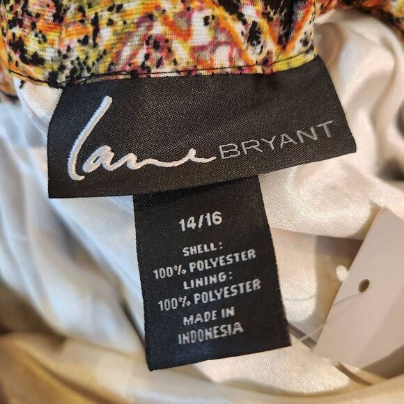 Lane Bryant Gold Yellow Black Snakeskin Print Maxi Skirt 14/16 NWT (4751) - Picture 5 of 8